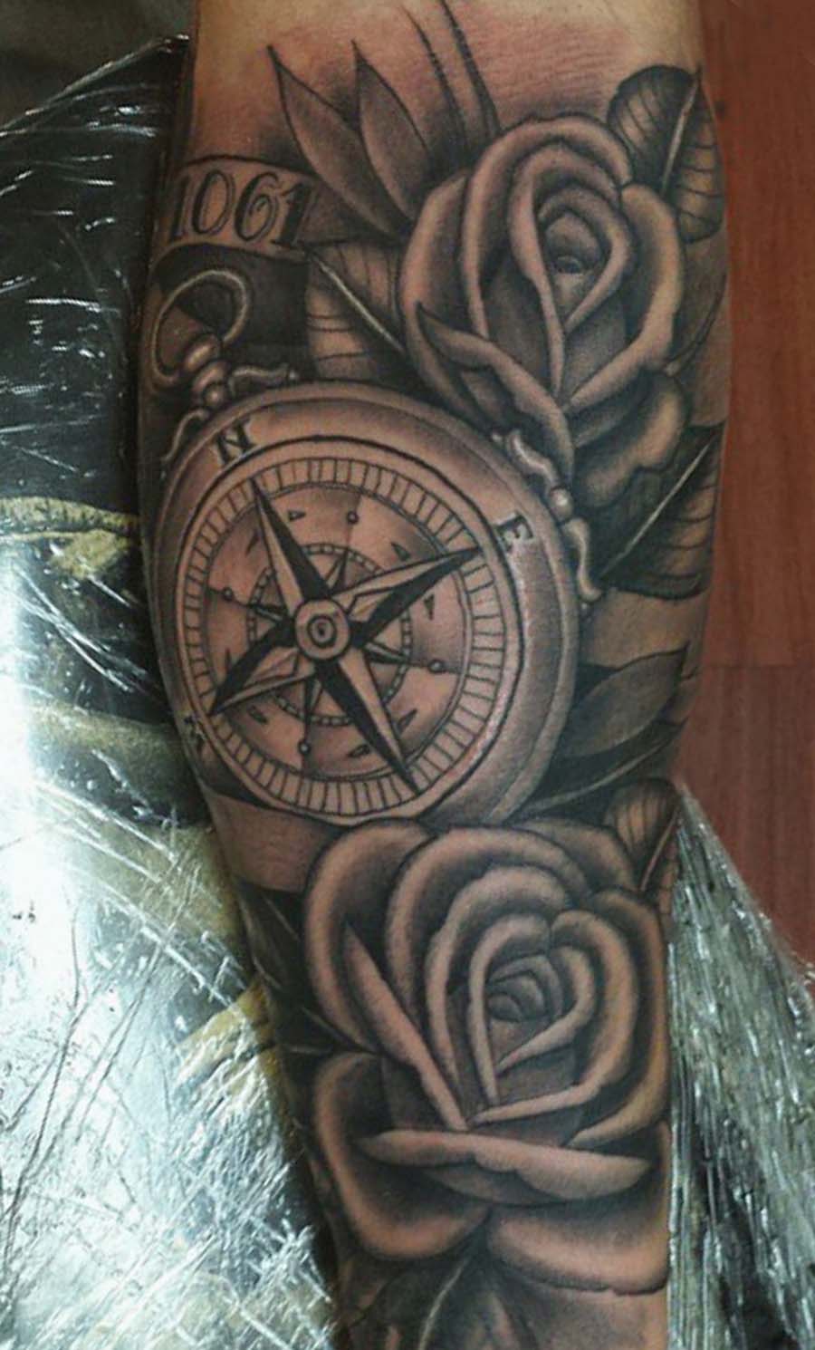 kompasrozentatoeage Inkredible Ink Tattoo/nl