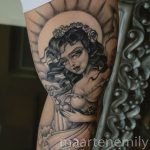 tattoos design by maarten neotraditional angel with halo