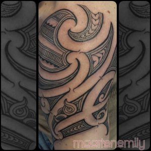 freehand maori arm, design by maarten