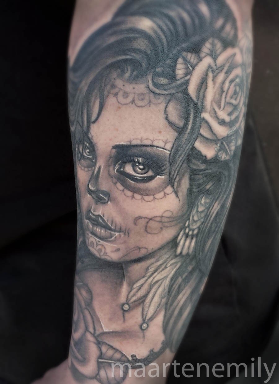 Day of the dead tattoo