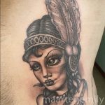 tattoos design by maarten neotraditional indian girl